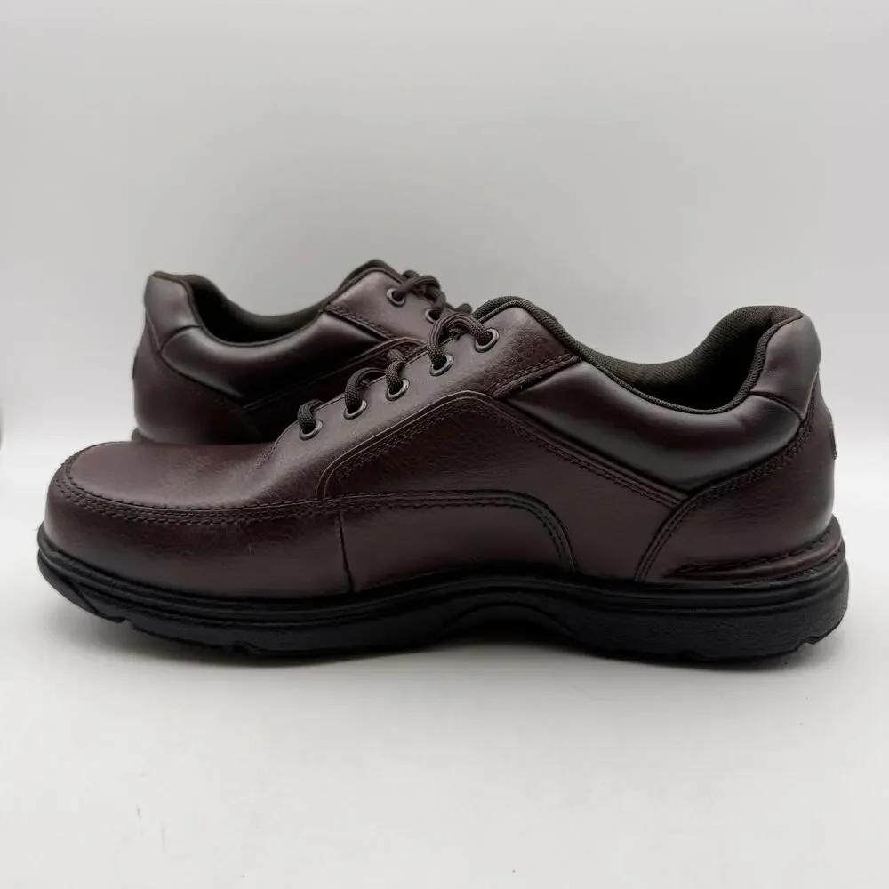Rockport Mens Eureka Sneakers US 11.5 XWIDE EU 46 Brown Leather EUC